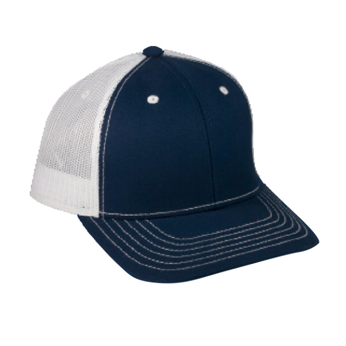 6016, Gorra modelo Indomable marca Mcaps. Ajuste de Plástico. Malla de Poliéster y botón forrado.