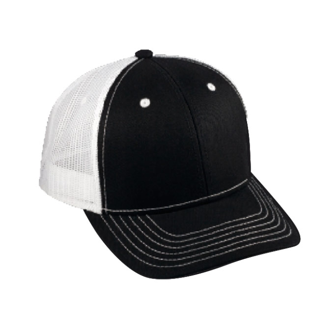 6016, Gorra modelo Indomable marca Mcaps. Ajuste de Plástico. Malla de Poliéster y botón forrado.