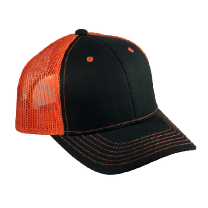 6016, Gorra modelo Indomable marca Mcaps. Ajuste de Plástico. Malla de Poliéster y botón forrado.