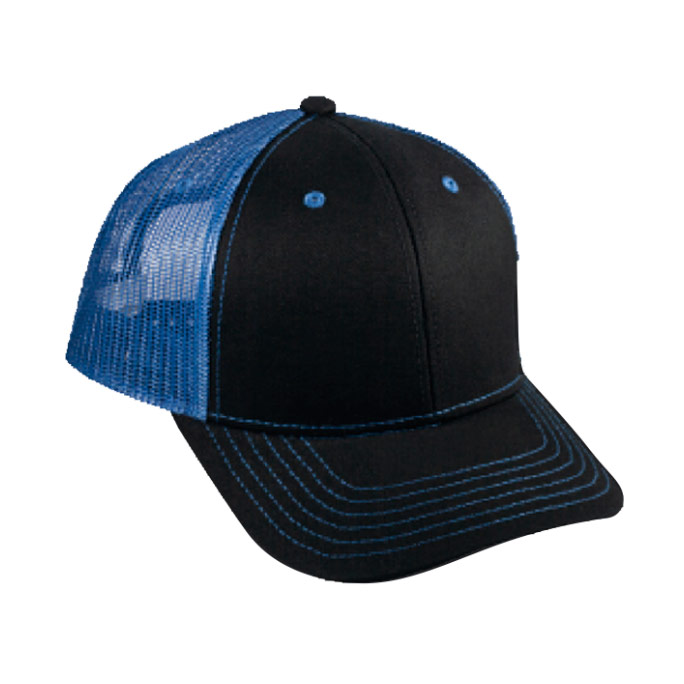 6016, Gorra modelo Indomable marca Mcaps. Ajuste de Plástico. Malla de Poliéster y botón forrado.