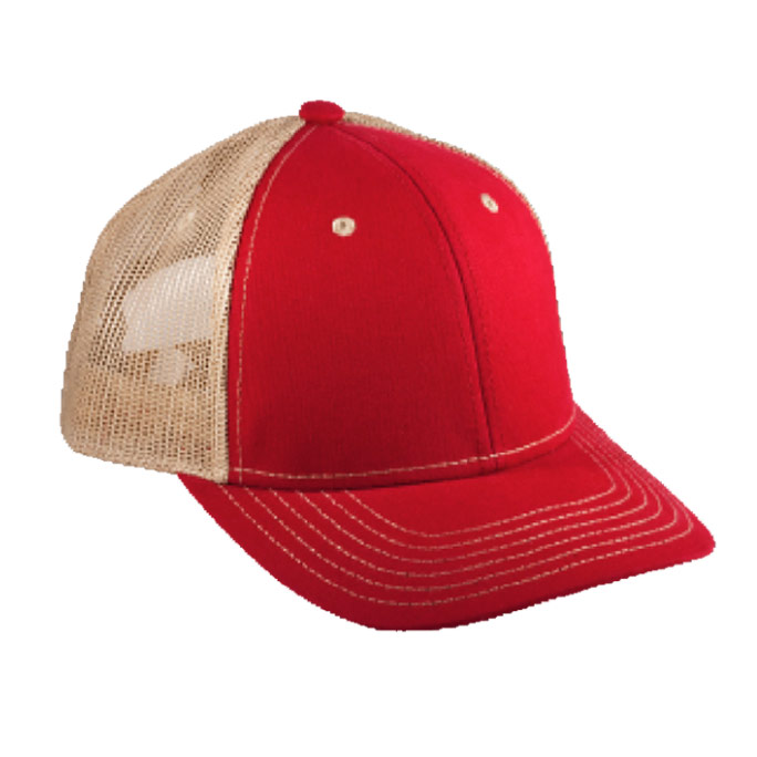 6016, Gorra modelo Indomable marca Mcaps. Ajuste de Plástico. Malla de Poliéster y botón forrado.