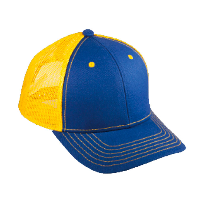 6016, Gorra modelo Indomable marca Mcaps. Ajuste de Plástico. Malla de Poliéster y botón forrado.